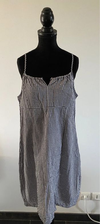 Robe vichy blanche et noire Pimkie taille 38 / 40