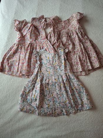 Lot robes liberty 18/24m