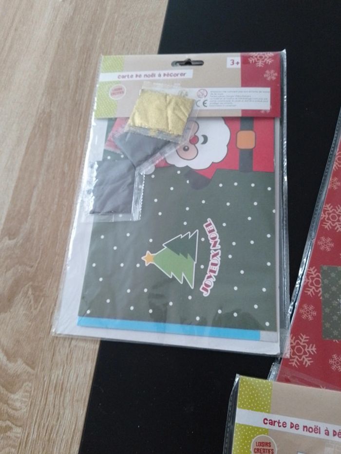 3x3 cartes loisirs créatifs paillettes de NOËL - 16x22cm ( plusieurs exemplaires voir annonce) - photo numéro 6