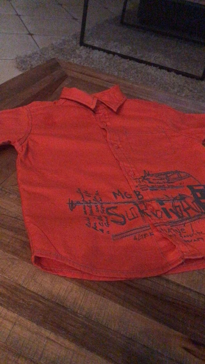 Chemise orange minigang