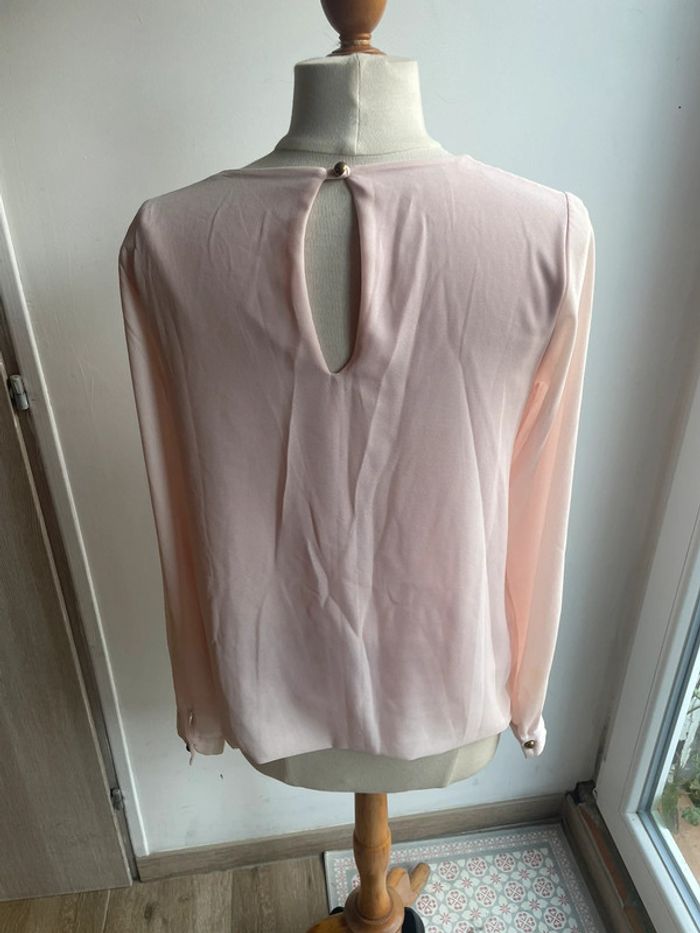 Blouse rose pastel avec doublure T40 - photo numéro 5