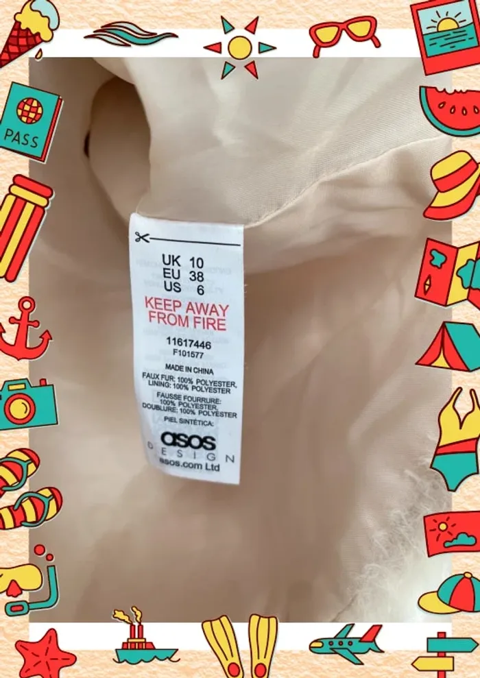 Veste à capuche courte fausse fourrure asos - photo numéro 9