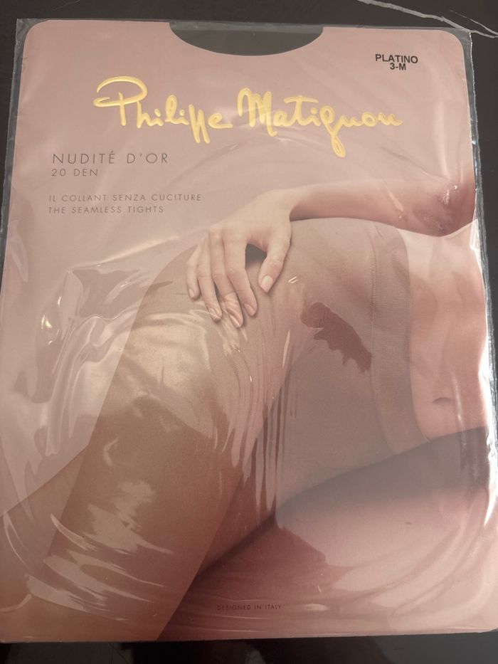Collant Philippe Matignon Nudité d’Or 20D Platino – Taille 3M