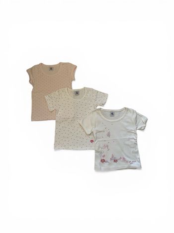Lot 3 t-shirts Petit Bateau 2 ans – Neufs sans étiquette