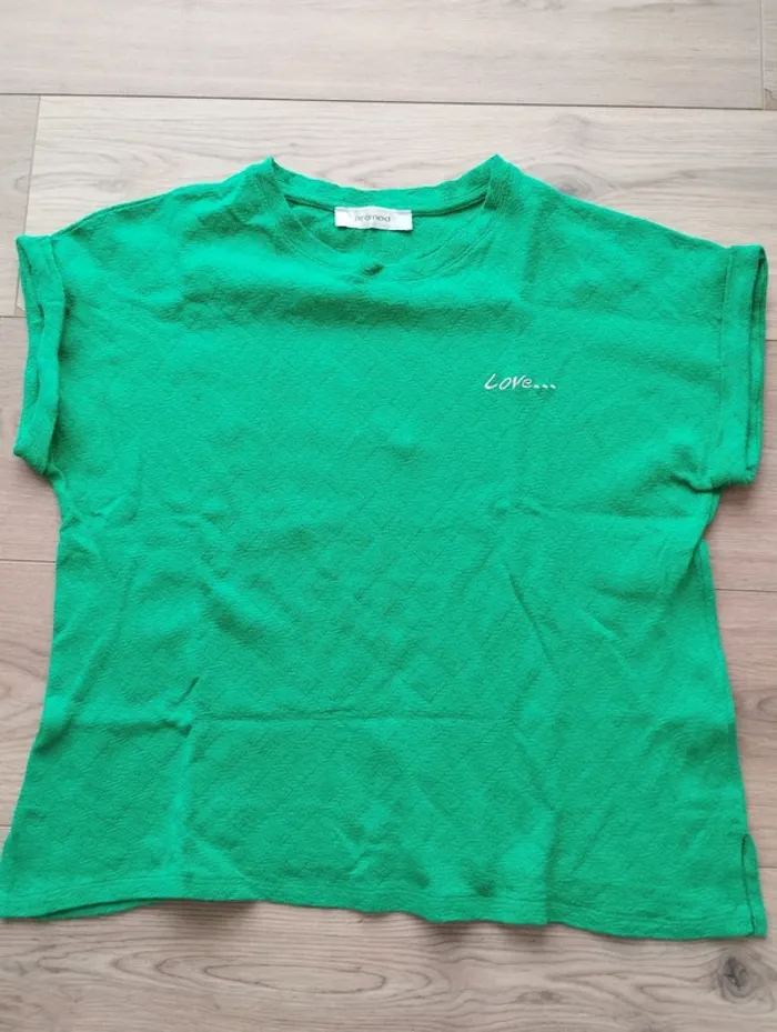 Tee shirt vert Promod 36 - photo numéro 2