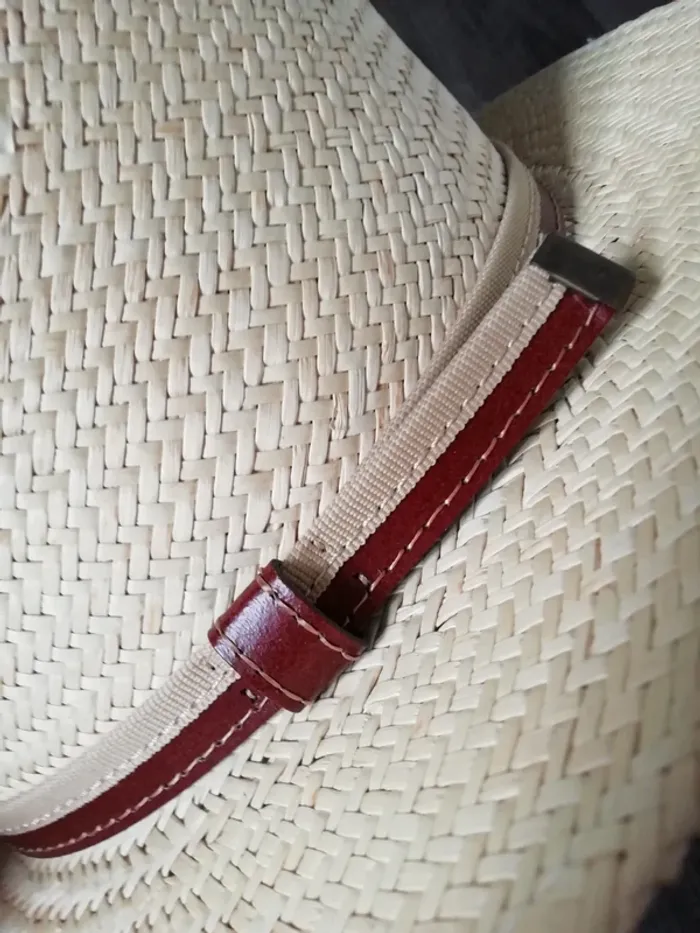Chapeau de paille Wellington vintage rétro - photo numéro 2