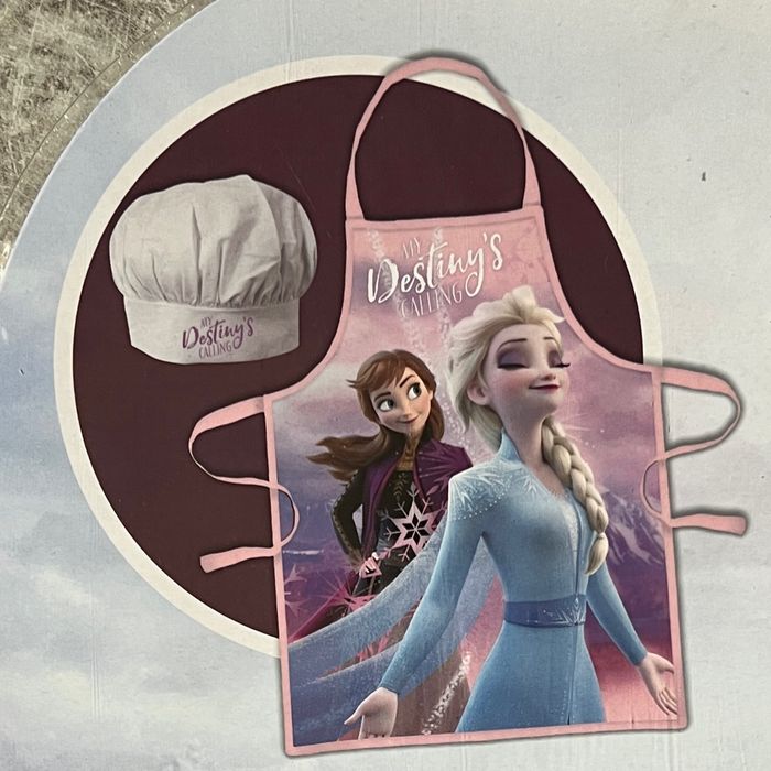TABLIER + TOQUE La Reine des Neiges - Frozen - Disney - NEUF - photo numéro 2