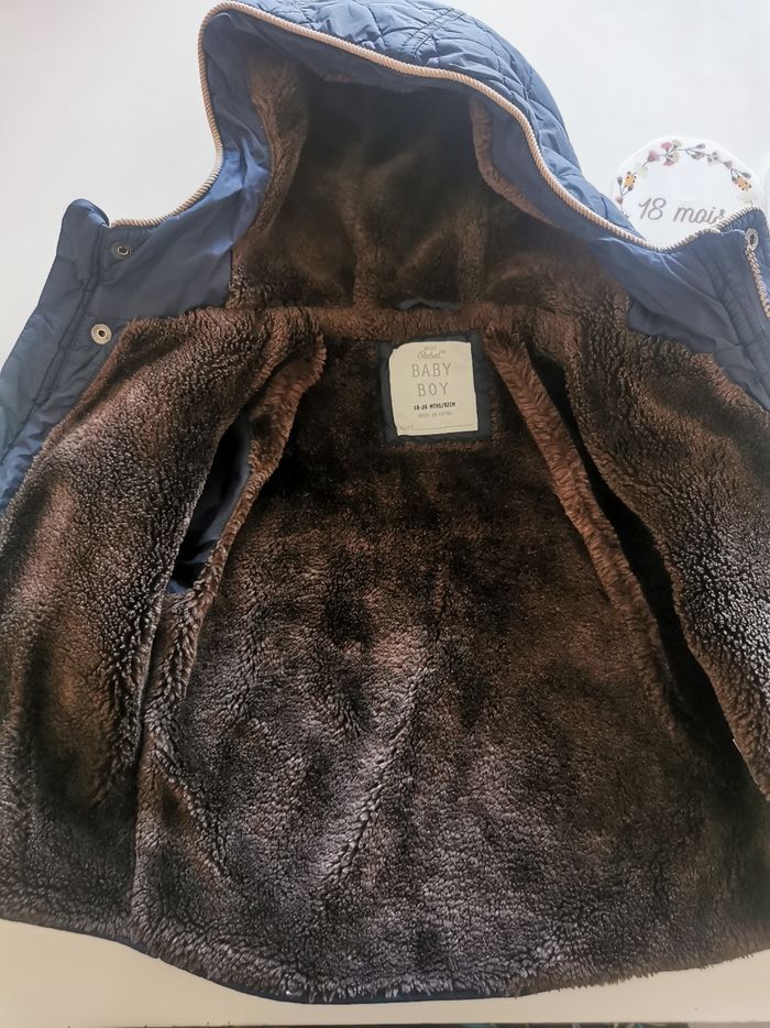 Manteau bébé garçon 18/24mois (92cm) mini rebel tbe - photo numéro 3