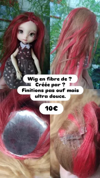 Wig perruque bjd tiny yosd fiber fibre