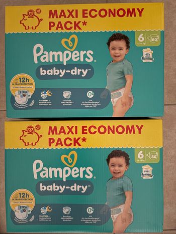 Couches Pampers Taille 6 Neuf
