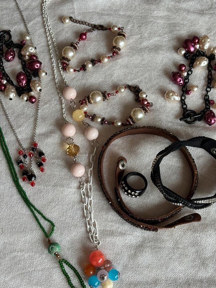 Lot de 10 bijoux fantaisie