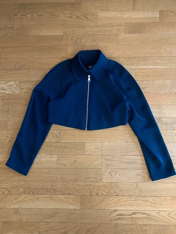 Ensemble robe + boléro bleu marine Karl Lagerfeld comme neuf taille 36 - photo numéro 2