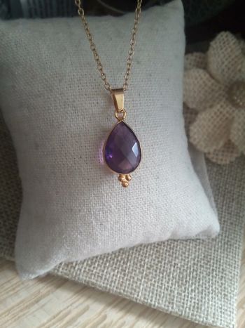 Collier améthyste 💜 sertissage oriental