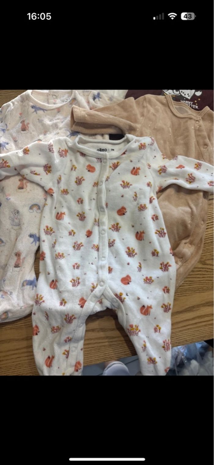 Lot de 5 pyjamas bébé fille - photo numéro 4