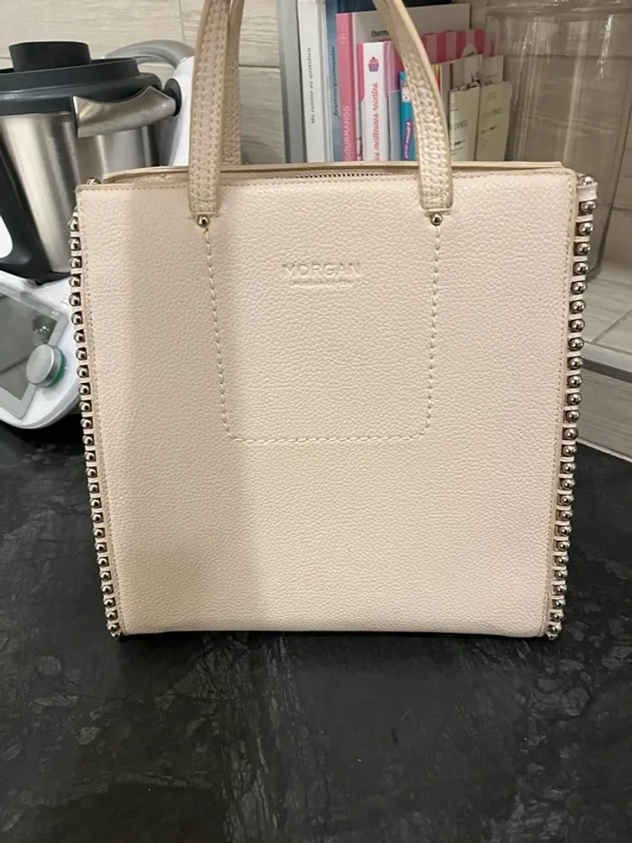 Sac à main beige