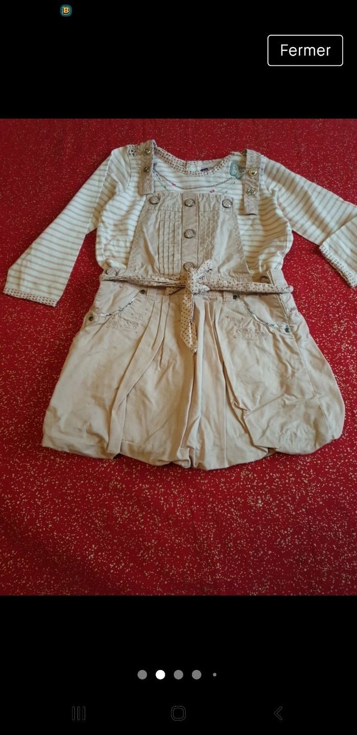 Ensemble beige taille 18mois marque sergent major très bonne état - photo numéro 2