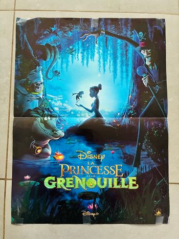 Poster affiche Disney la princesse et la grenouille 