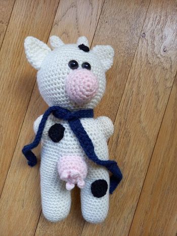 Animaux en crochet la vache