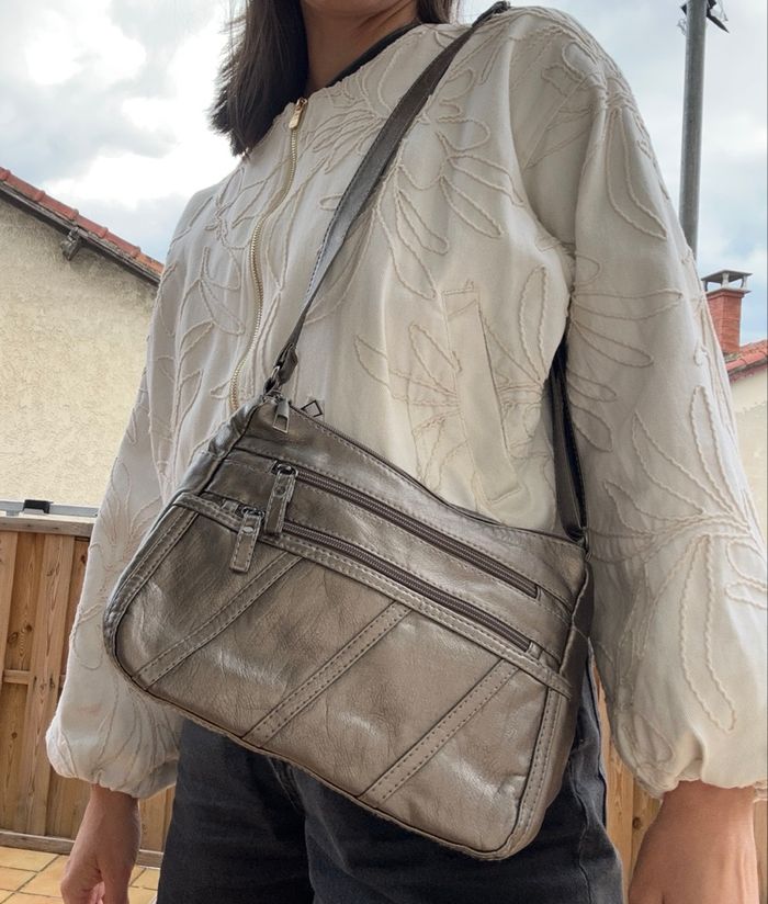 Sac à main couleur métallique - photo numéro 3