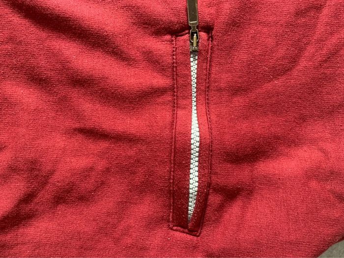 Superbe poncho bordeaux à capuche taille 5/6 ans - photo numéro 3