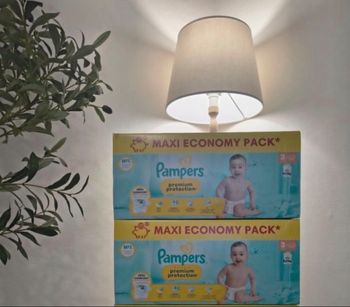 Lot de 2 paquets de couche Pampers Premium Protection taille 3