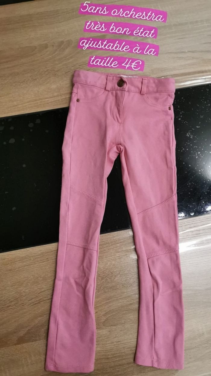 Pantalon rose 5ans orchestra