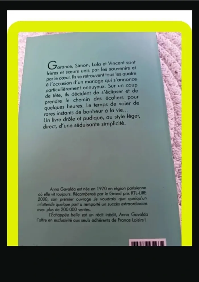 Livre l échappée belle - photo numéro 2