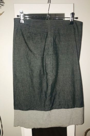 Jupe en jean grise