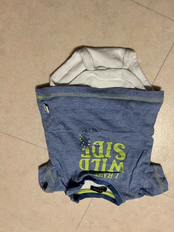 Body avec tee shirt intégré