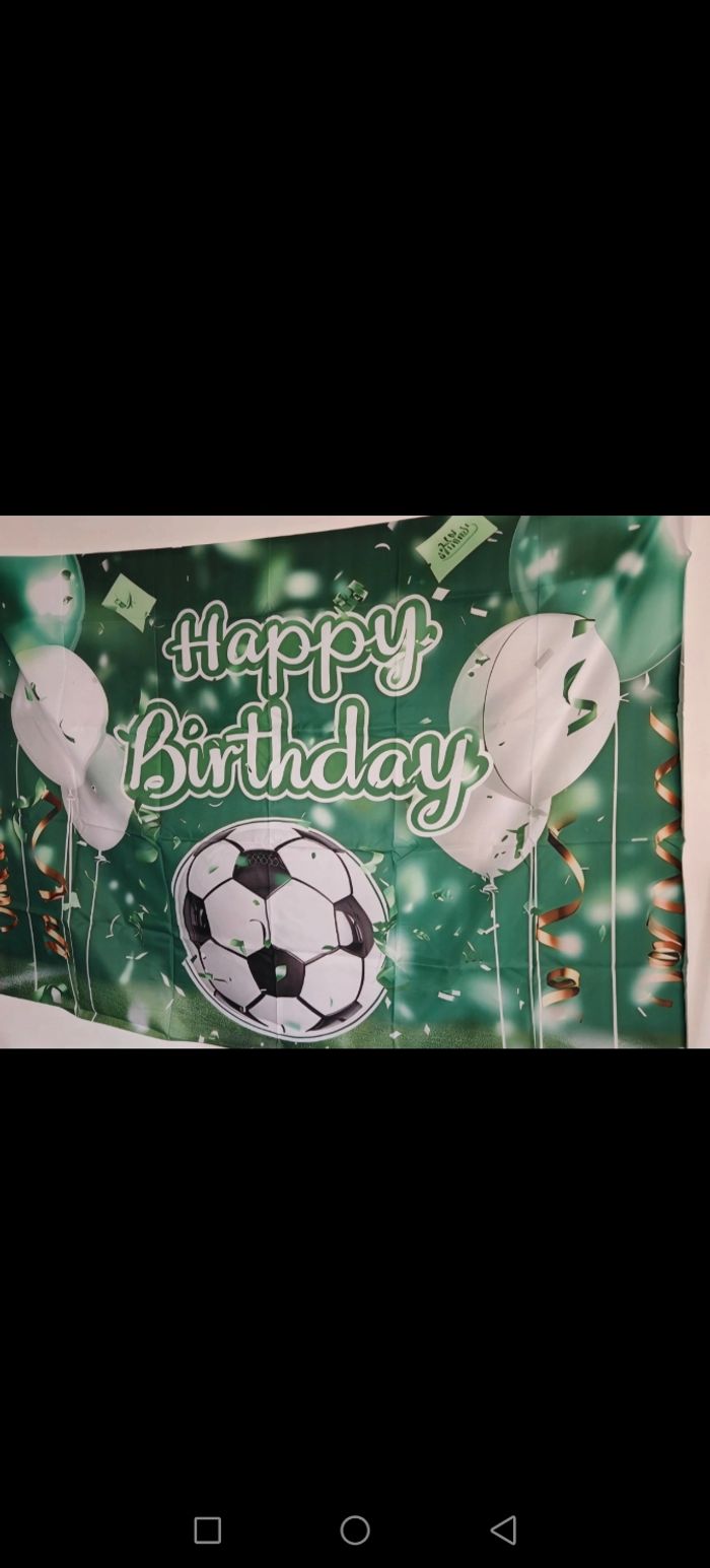 Lot de décos anniversaire foot