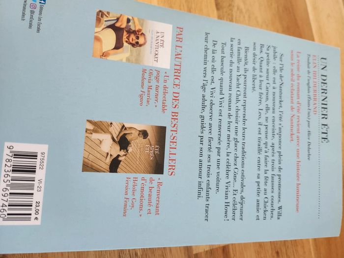 Roman livre Un dernier été Elin Hilderbrand Les Escales - photo numéro 4