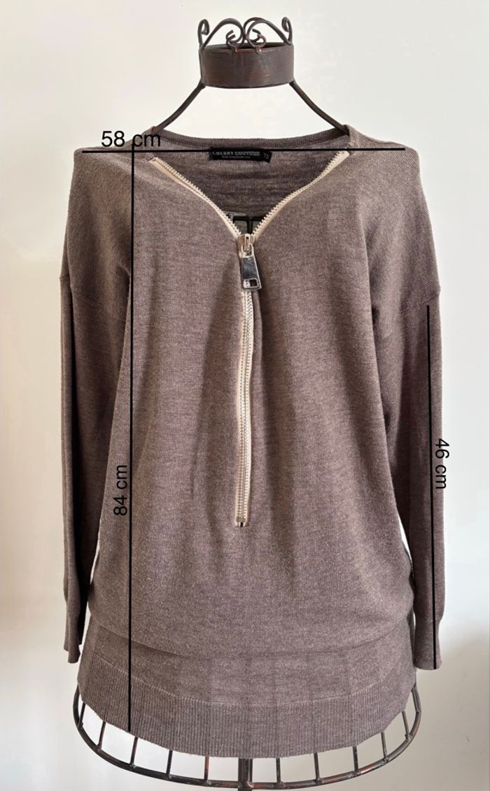 Robe pull col réglable cherry couture Taille unique - photo numéro 2