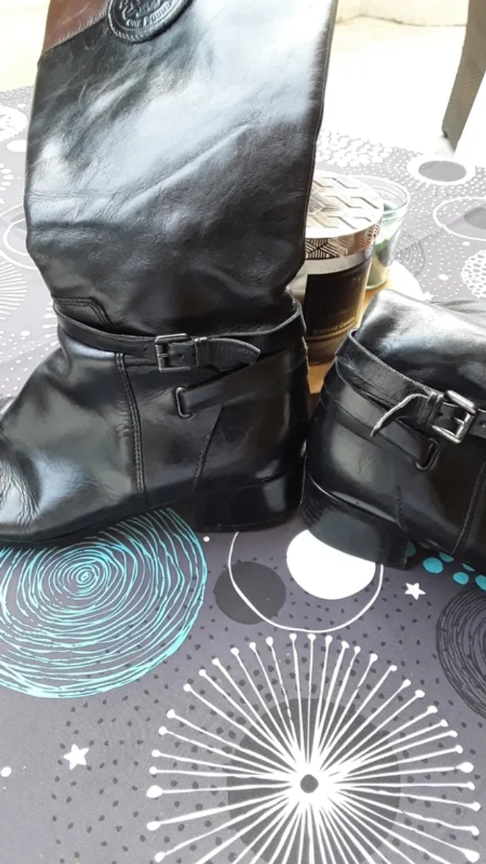 Botte noir et marron - photo numéro 3