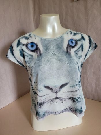 T-shirt tigre blanc