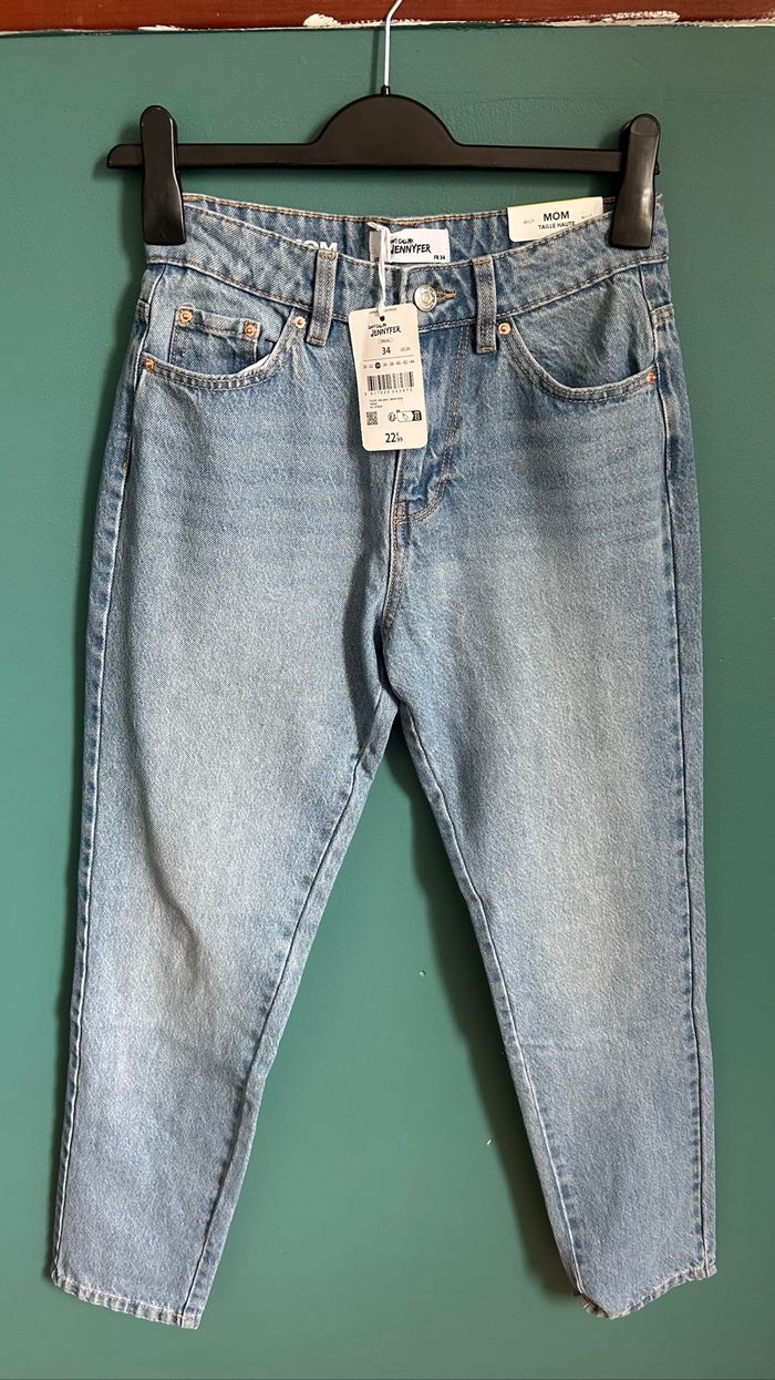 Jeans mom bleu clair - photo numéro 3