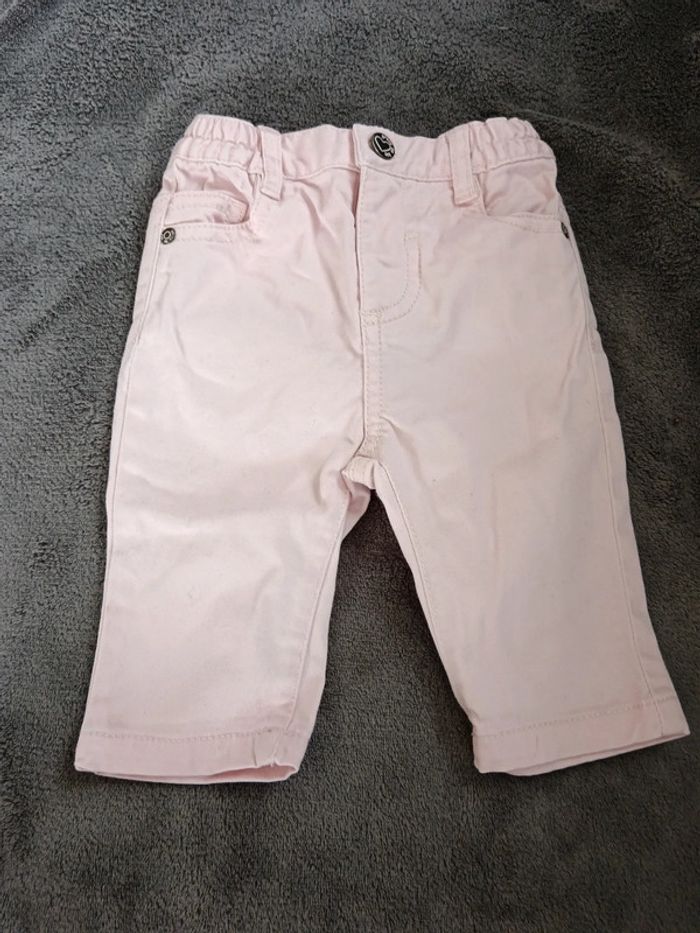 Pantalon grain de blé rose