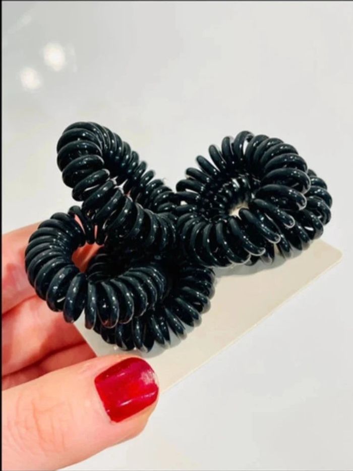 Lot 4 élastiques noir neuf hema style invisibobble - photo numéro 3