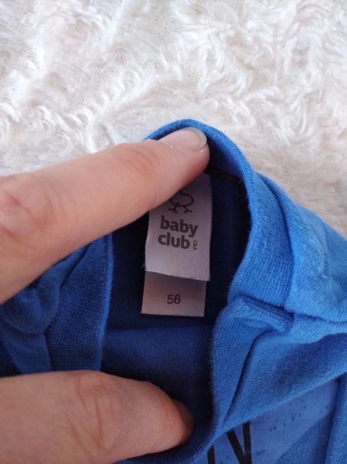 Ensemble (tee shirt manches longues+pantalon style jogging) Garçon 1 mois Étoile Fun Baby club - photo numéro 7