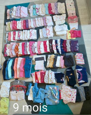 Gros lot vêtements 9 mois fille