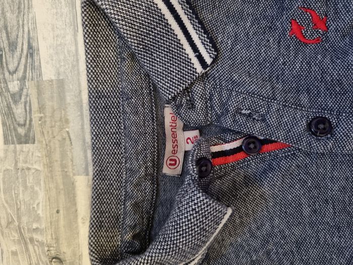 Polo bleu 2 ans 24 mois U essentiel - photo numéro 2