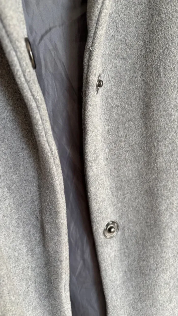 Manteau gris – coupe droite élégante - photo numéro 3