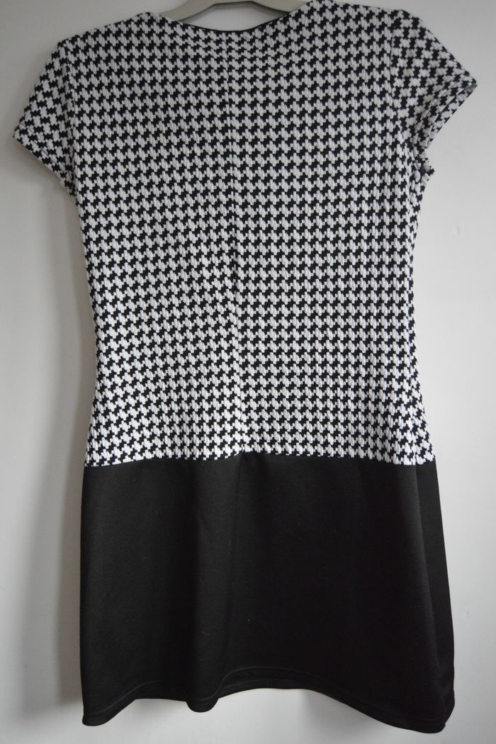 Robe courte pied-de-poule & noir – Jus d’Orange Paris – Taille 42 - photo numéro 3