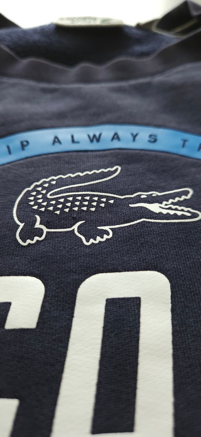 Pull Lacoste Sport Bleu Marine - Taille S FR 3 - photo numéro 2