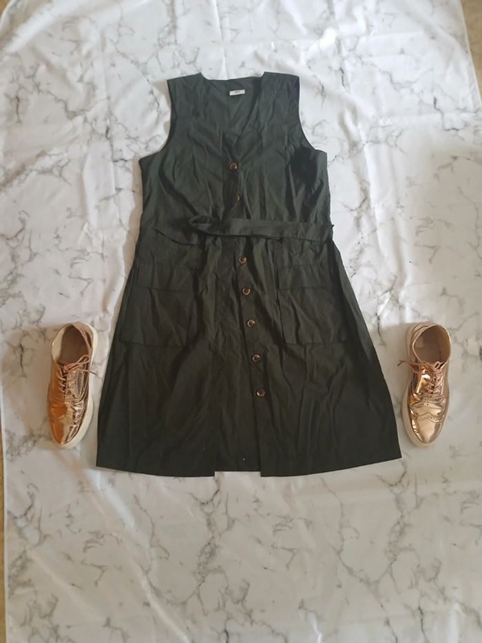 Robe boutonnée JDY taille S kaki