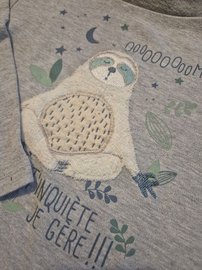 Pyjama mixte paresseux - 4 ans - photo numéro 3