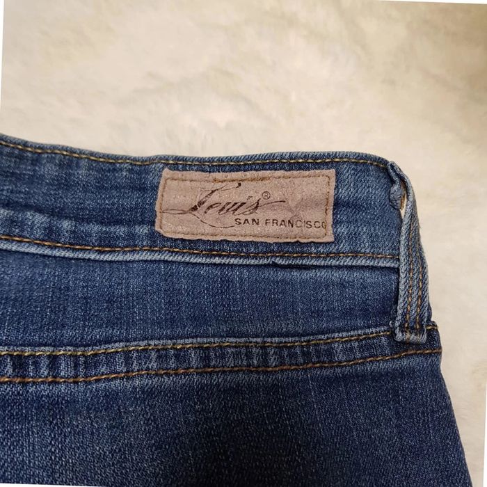 Jean Levi's Demi Curve Mid Rise Straight Bleu - photo numéro 8