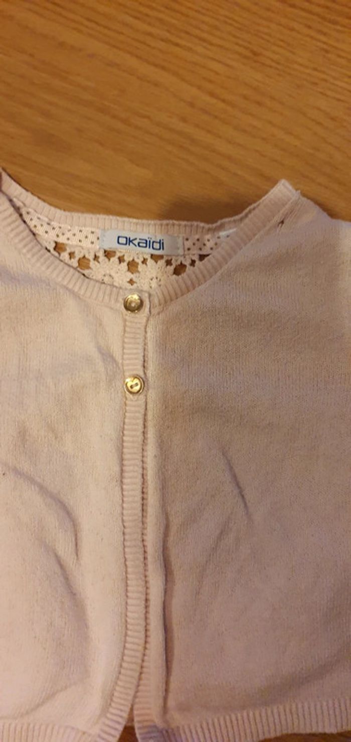 boléro fille 6 ans rose clair - photo numéro 3