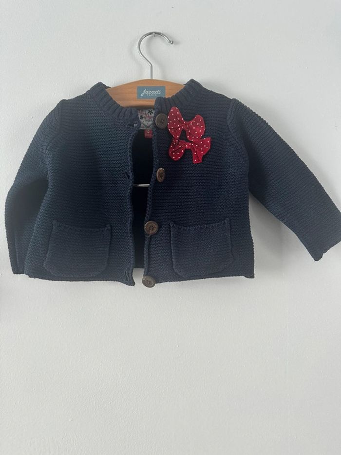 Gilet tissaia taille 12 mois