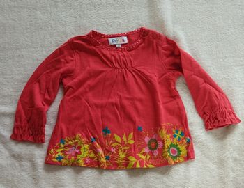 Sweat à manches longues rouge LA COMPAGNIE DES PETITS, Taille 18 mois