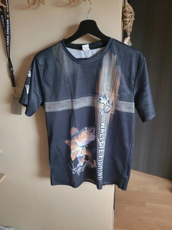 Tee shirt pêche neuf TS gris
